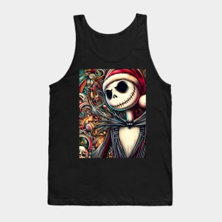 Elevate Your Holidays: Unique Jack Skellington Christmas Art for a Whimsical Celebration! Tank Top